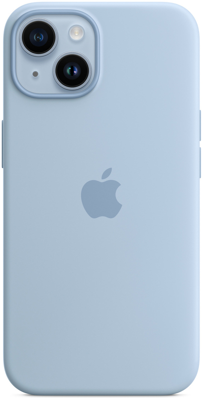 Чохол Apple Silicone Case with MagSafe (Sky) MQU93ZE/A для iPhone 14 - фото - №4