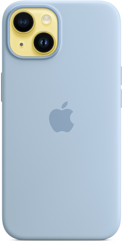 Чохол Apple Silicone Case with MagSafe (Sky) MQU93ZE/A для iPhone 14 - фото - №3