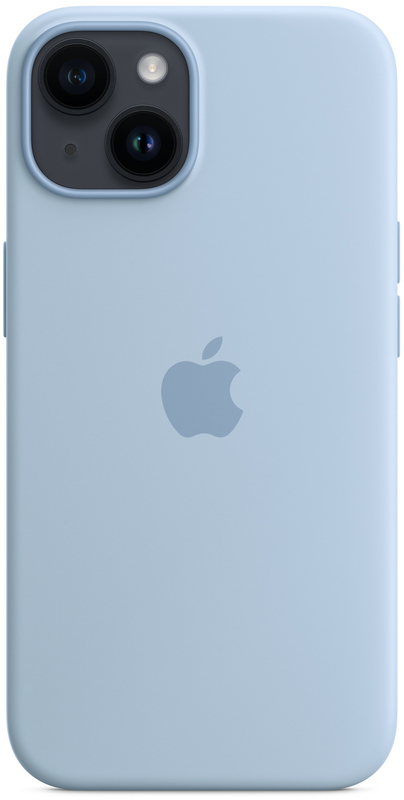 Чохол Apple Silicone Case with MagSafe (Sky) MQU93ZE/A для iPhone 14 - фото - №2