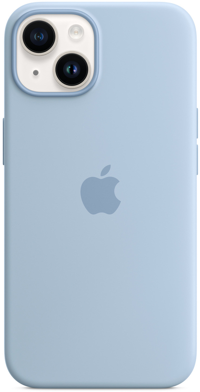 Чохол Apple Silicone Case with MagSafe (Sky) MQU93ZE/A для iPhone 14 - фото - №1