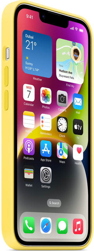 Чохол Apple Silicone Case with MagSafe (Canary Yellow) MQU73ZE/A для iPhone 14 фото