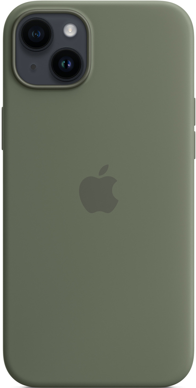 Чохол Apple Silicone Case with MagSafe (Olive) MQUD3ZE/A для iPhone 14 Plus фото