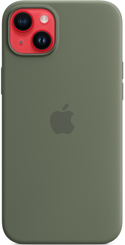 Чохол Apple Silicone Case with MagSafe (Olive) MQUD3ZE/A для iPhone 14 Plus фото