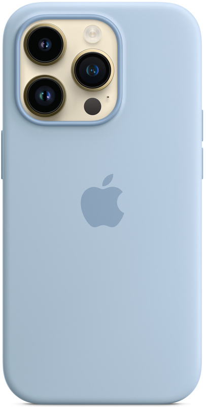 Чохол Apple Silicone Case with MagSafe (Sky) MQUJ3ZE/A для iPhone 14 Pro - фото - №0