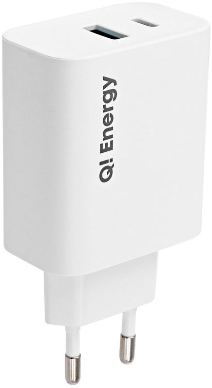 Ун. МЗП Q.Energy 2UTR3069-QP USB-A + USB-C max 38W (White) фото