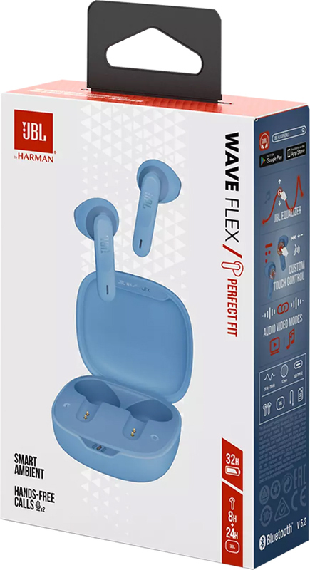 Наушники JBL Wave Flex (Blue) JBLWFLEXBLU фото
