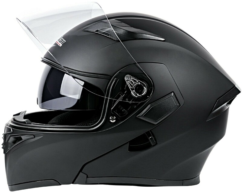 Шолом модуляр Jiekai JK-902 (Black Matte) Size L - фото - №9