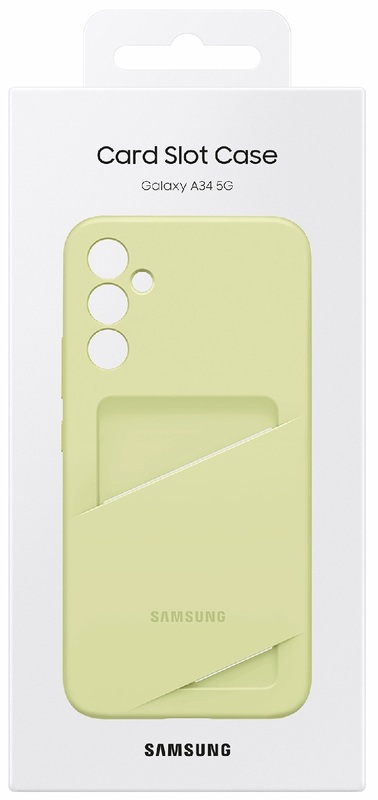 Чохол для Samsung A34 Card Slot Case (Lime) фото