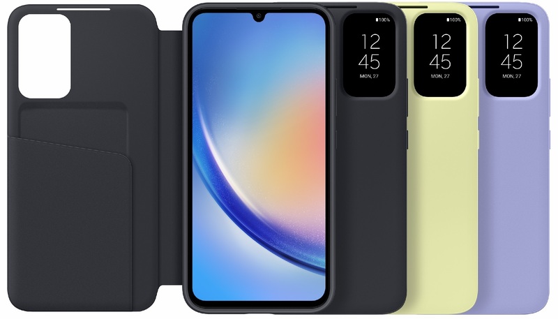Чохол для Samsung A34 Smart View Wallet Case (Lime) - фото - №6