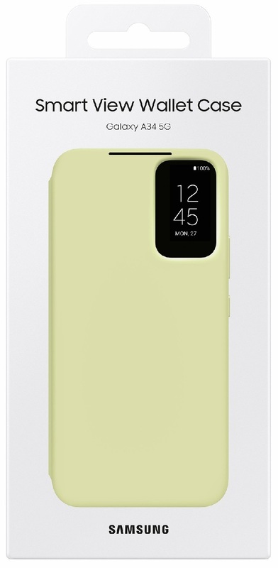 Чохол для Samsung A34 Smart View Wallet Case (Lime) - фото - №5