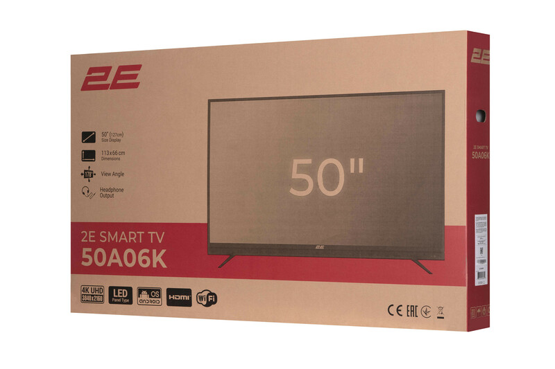 Телевізор 2E 50" 4K UHD Smart TV (2E-50A06K) фото