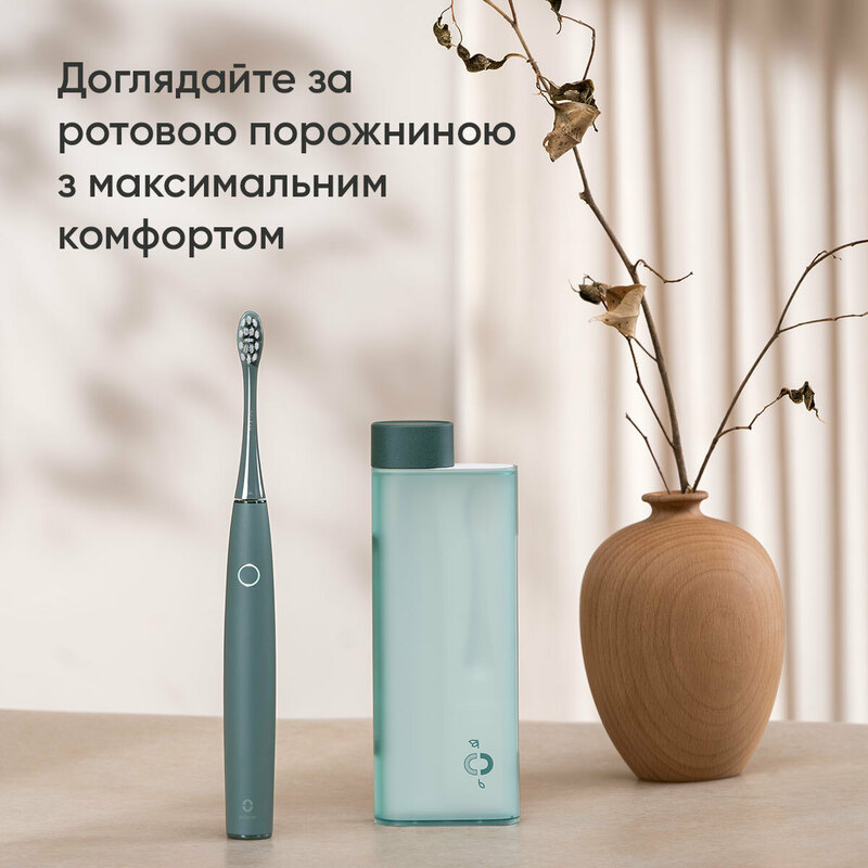 Умная зубная электрощетка Oclean Air 2T green - фото - №3