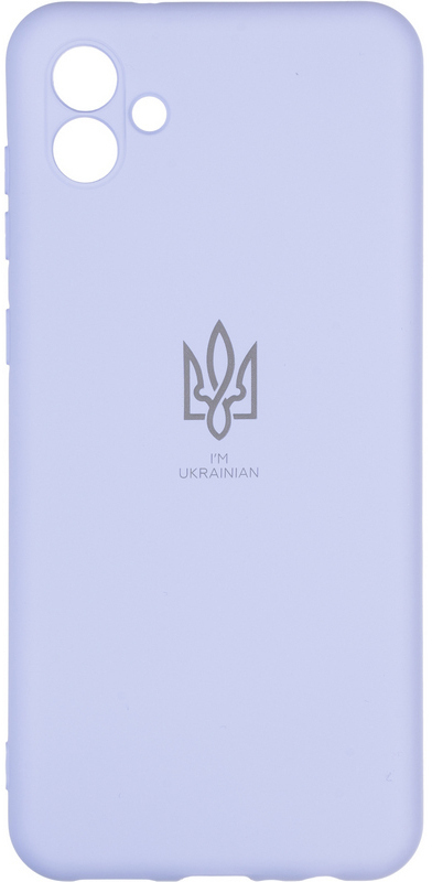 Чохол для Samsung A04e Gelius Full Soft Case Ukrainian (Violet) фото