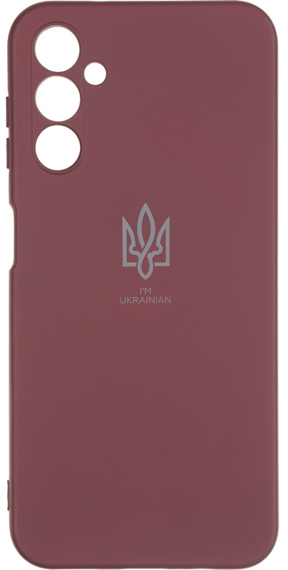 Чохол для Samsung A14 Gelius Full Soft Case Ukrainian (Marsala) фото