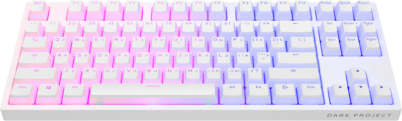Клавіатура ігрова Dark Project Pudding Gateron (White) DP-KD-87A-107700-GTC фото