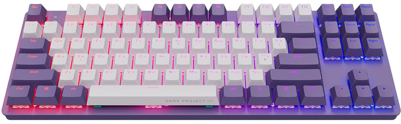 Клавіатура ігрова Dark Project KD87A Violet/Grey (DPO-KD-87A-400300-GMT) фото