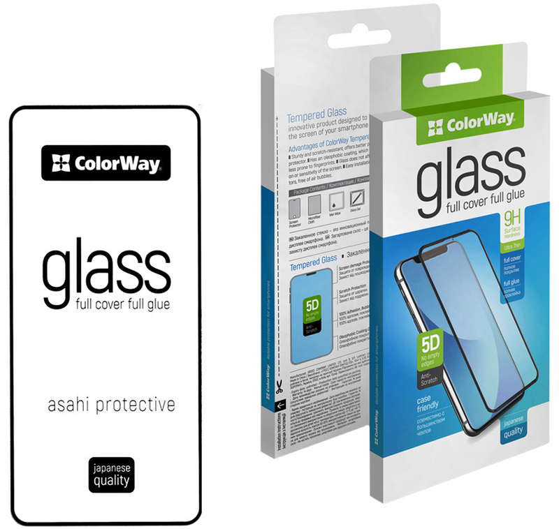 Захисне скло Samsung Galaxy A54 ColorWay Black (CW-GSFGSGA546-BK) фото
