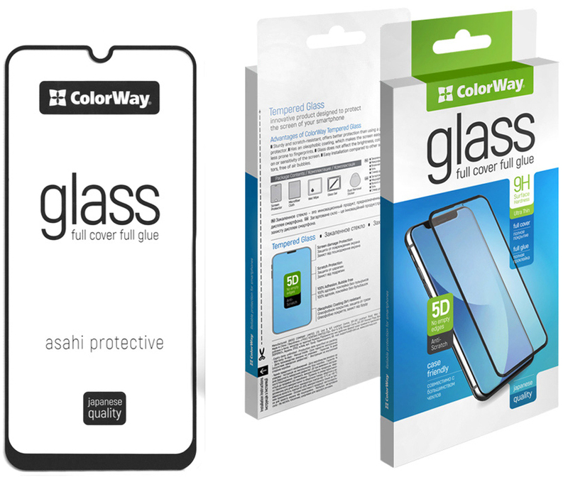 Защитное стекло для Samsung Galaxy A34 ColorWay Black (CW-GSFGSGA346-BK) фото