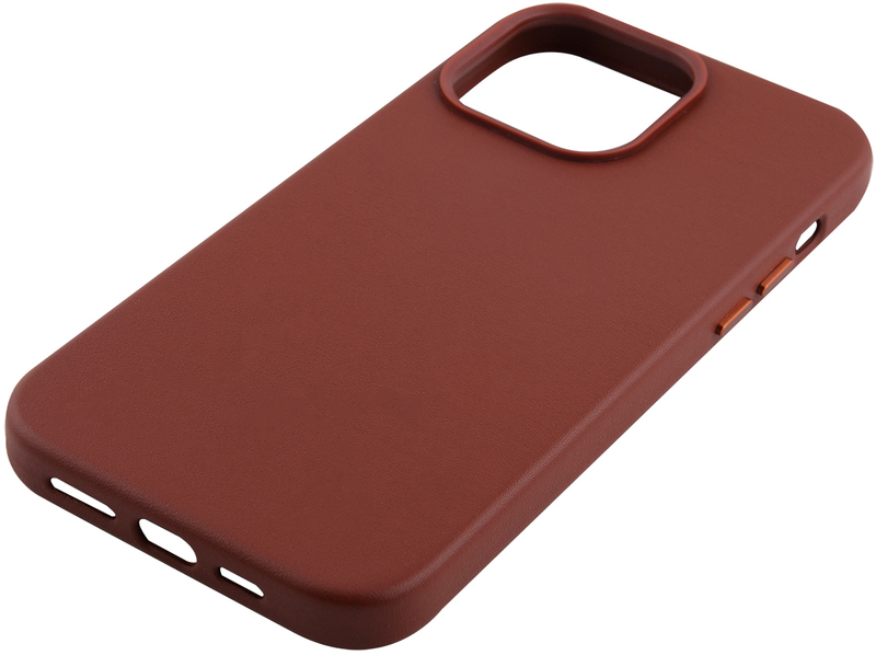 Чохол для iPhone 14 Pro Max WAVE Premium Leather MagSafe (Brown) фото