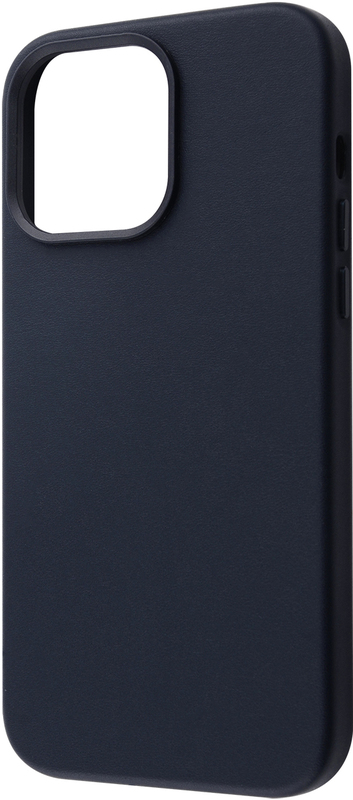 Чохол для iPhone 14 Pro Max WAVE Premium Leather MagSafe (Midnight) фото