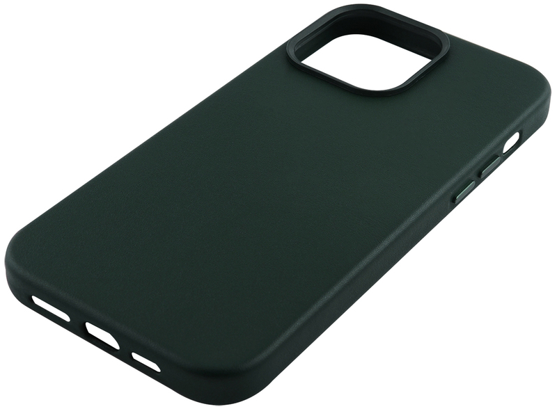 Чохол для iPhone 14 Pro Max WAVE Premium Leather MagSafe (Forest Green) фото