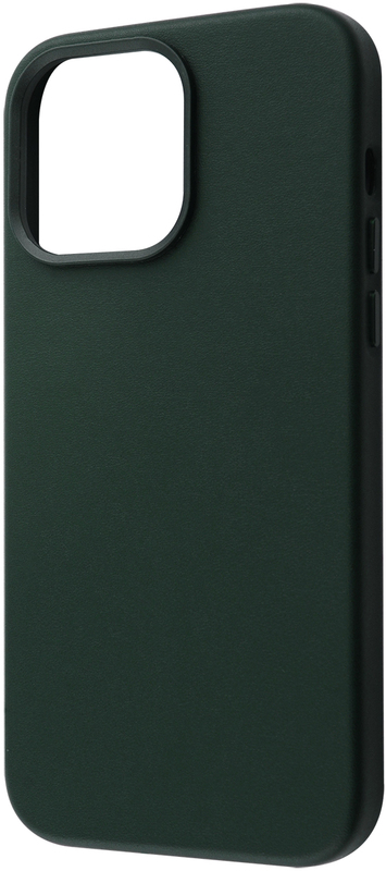 Чохол для iPhone 14 Pro Max WAVE Premium Leather MagSafe (Forest Green) - фото - №0
