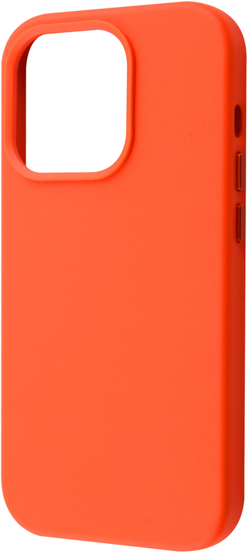 Чохол для iPhone 14 Pro WAVE Premium Leather MagSafe (Orange) фото