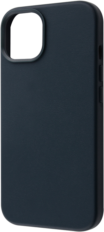 Чохол для iPhone 14 WAVE Premium Leather MagSafe (Midnight) фото