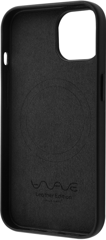 Чохол для iPhone 14 WAVE Premium Leather MagSafe (Ink) фото