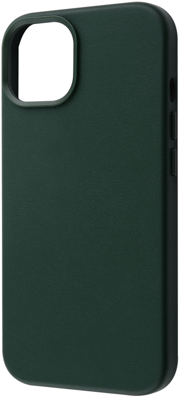 Чохол для iPhone 14 WAVE Premium Leather MagSafe (Forest Green) фото