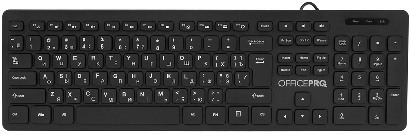 Клавіатура OfficePro SK276 (Black) фото