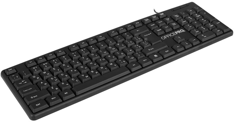 Клавіатура OfficePro SK166 (Black) фото