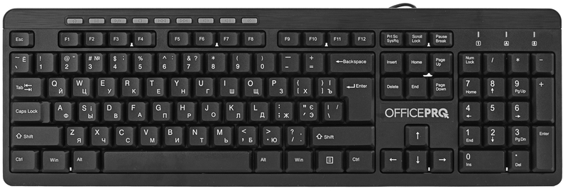 Клавіатура OfficePro SK210 (Black) фото