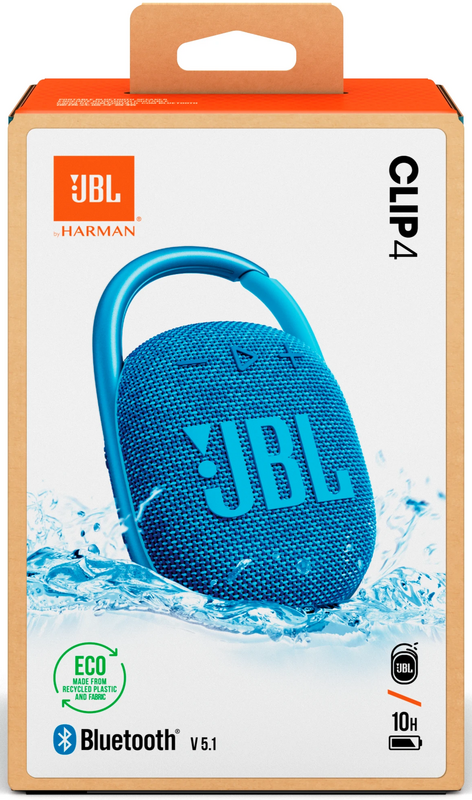 Акустика JBL Сlip 4 Eco (Blue) JBLCLIP4ECOBLU фото