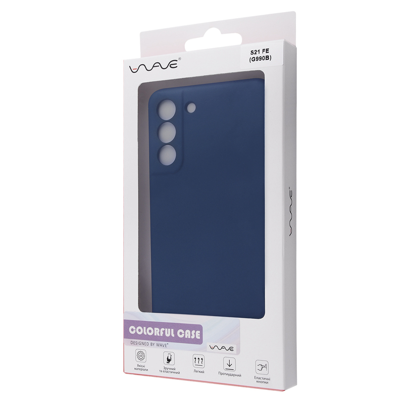 Чохол для Samsung S21 FE WAVE Colorful Case (Blue) фото