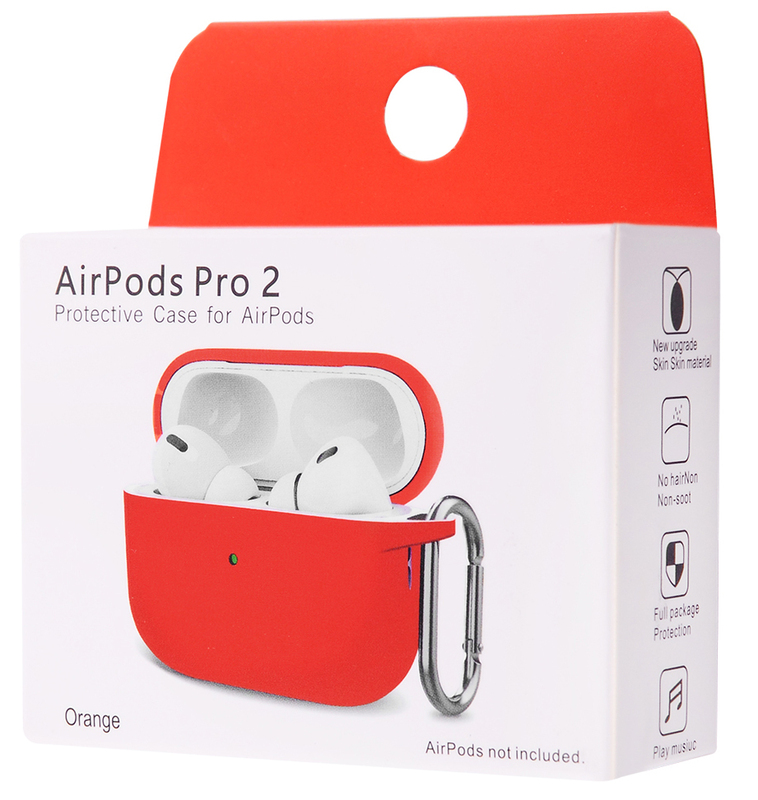 Чохол Silicone Case New for AirPods Pro 2 (Orange) фото
