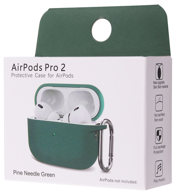 Чохол Silicone Case New for AirPods Pro 2 (Pine Green) фото