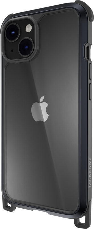 Чохол для iPhone 14/iPhone 13 MAGEASY Odyssey+ Metal Black Mystery Black (MPH061010MT22) фото