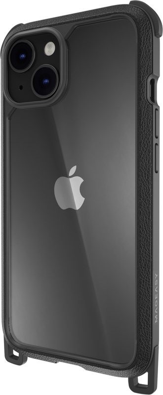 Чохол для iPhone 14/iPhone 13 MAGEASY Odyssey+ Leather Black Classic Black (MPH061010LK22) фото