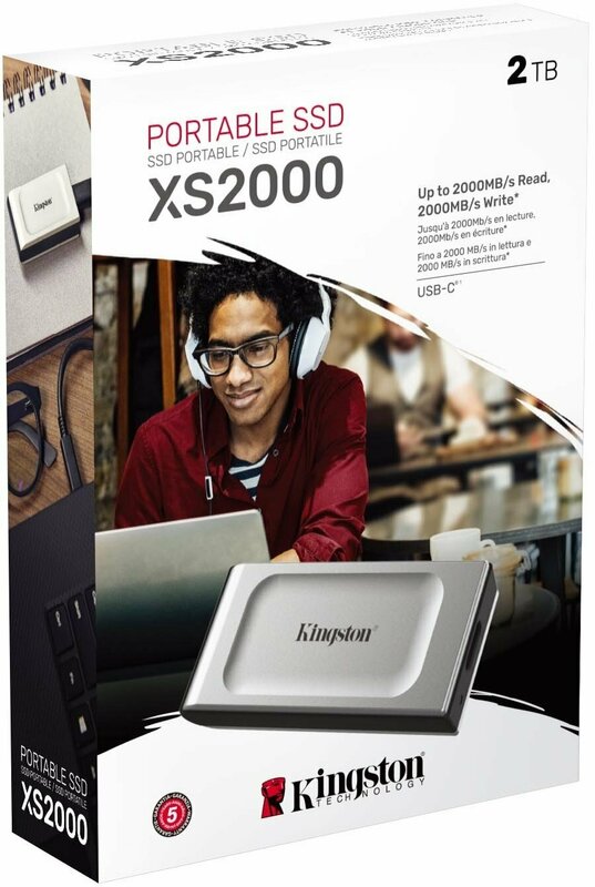 Зовнiшнiй SSD Kingston XS2000 4TB USB 3.2 Gen 2x2 Type-C (SXS2000/4000G) фото