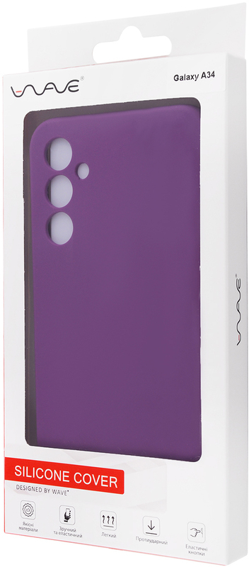 Чохол для Samsung A34 WAVE Full Silicone Cover (Purple) фото