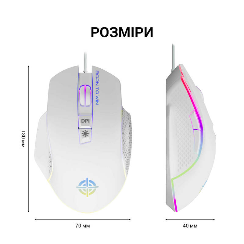 Ігрова миша GamePro GM370 (White) фото