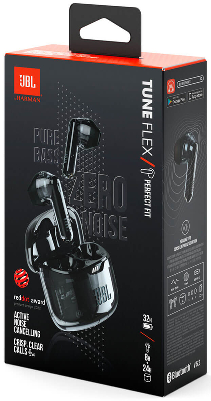 Навушники JBL Tune Flex (Ghost Black) JBLTFLEXGBLK - фото - №12