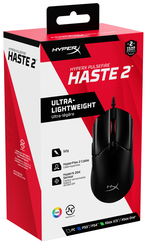 Ігрова комп'ютерна миша HyperX Pulsefire Haste 2 (Black) 6N0A7AA фото