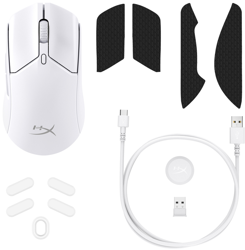 Ігрова комп'ютерна миша HyperX Pulsefire Haste 2 Wireless (White) 6N0A9AA - фото - №8