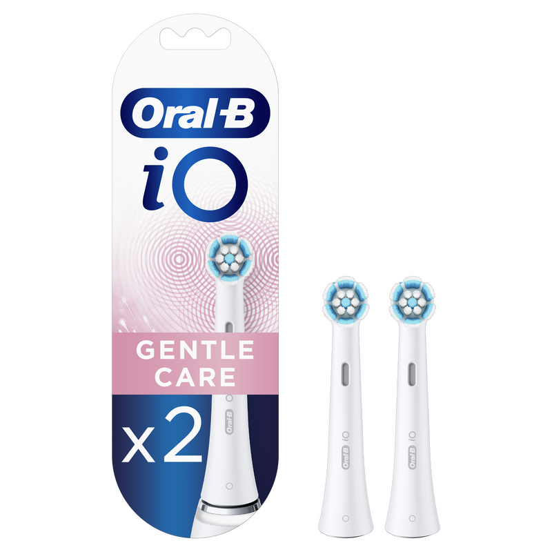 Змінні насадки до зубної щітки ORAL-B iO Gentle Care Білі, 2 шт (4210201343646) фото