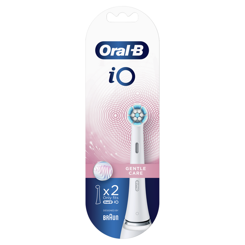 Сменные насадки к зубной щетке ORAL-B iO Gentle Care Белые, 2 шт (4210201343646) фото