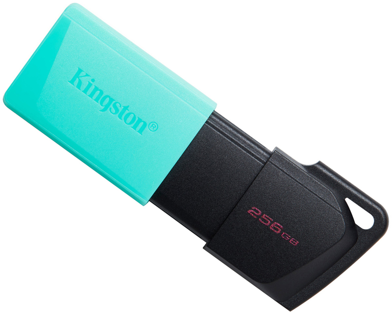 USB-Flash Kingston 256Gb (Exodia M) чорна/бiрюзова фото