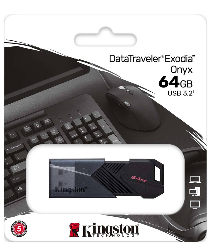 USB-Flash Kingston 64Gb (Exodia Onyx) черная фото