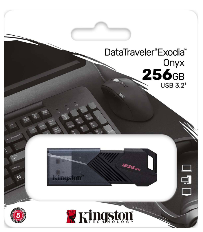 USB-Flash Kingston 256Gb (Exodia Onyx) чорна фото